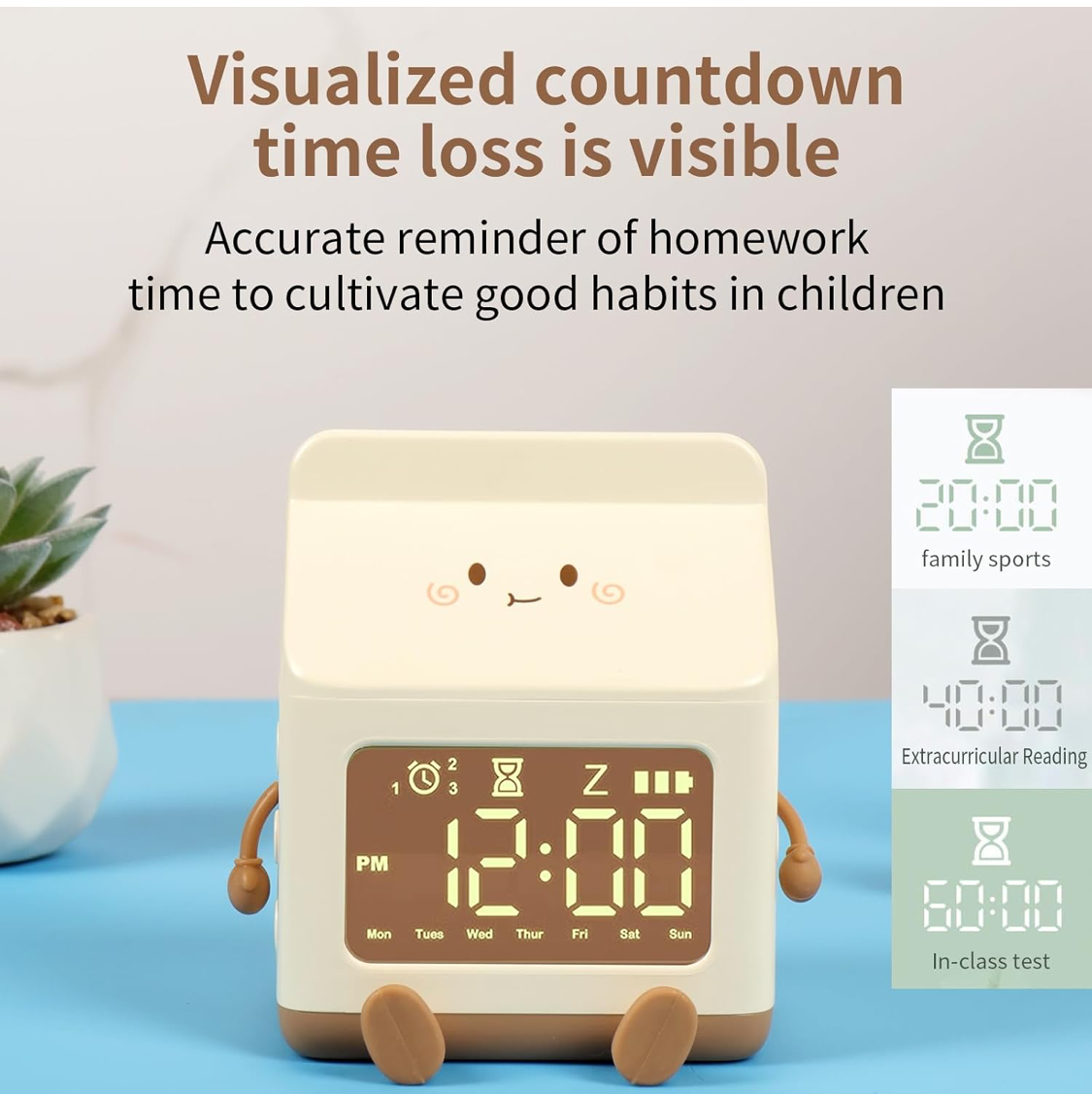 Milk Box Smart LED Alarm Clock