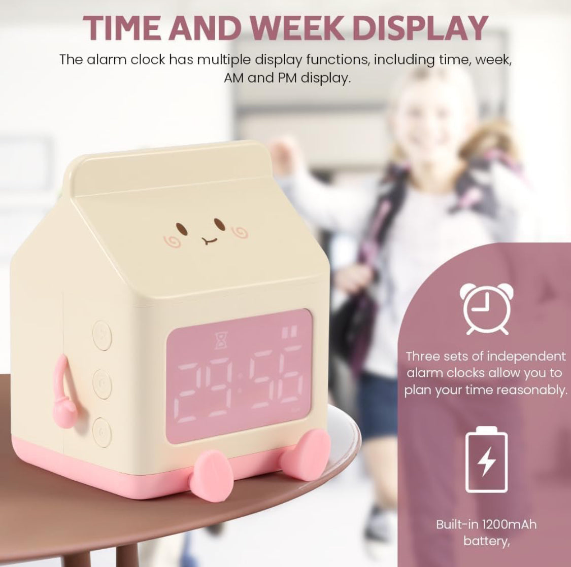 Milk Box Smart LED Alarm Clock