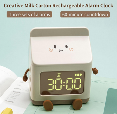Milk Box Smart LED Alarm Clock