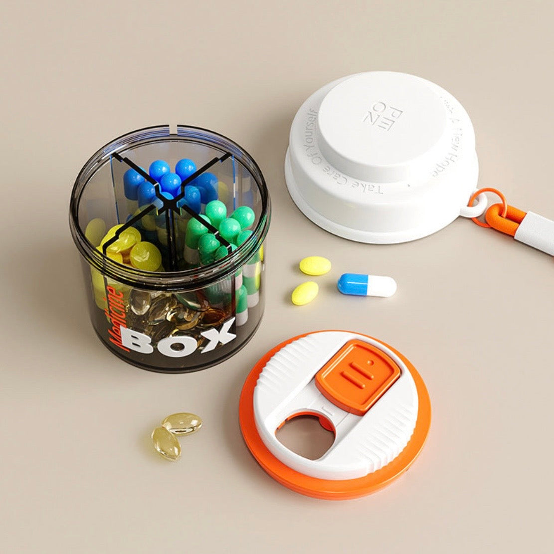 Portable Mini Medicine Box – Convenient & Compact Pill Organizer