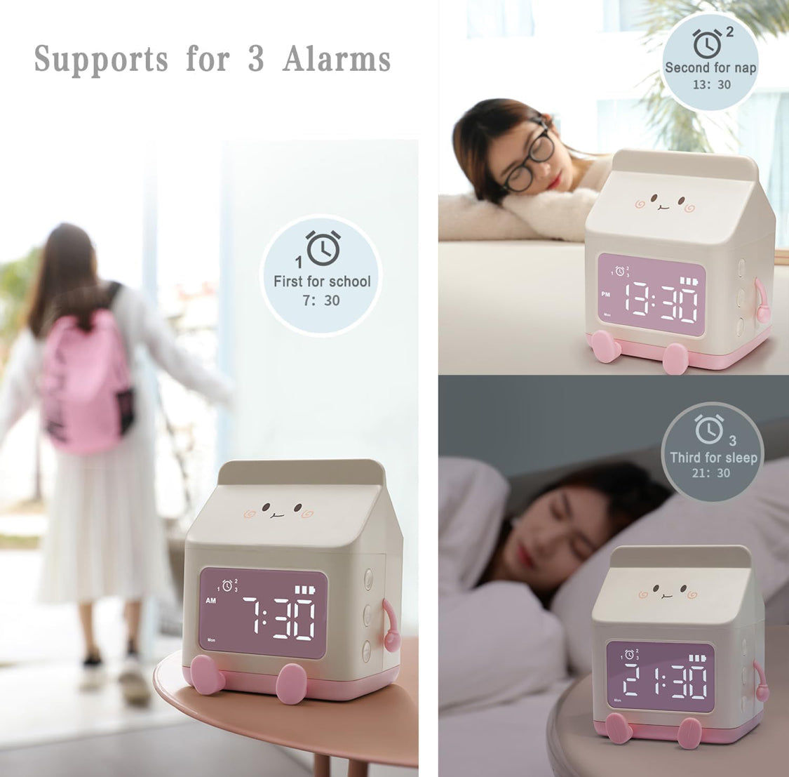 Milk Box Smart LED Alarm Clock