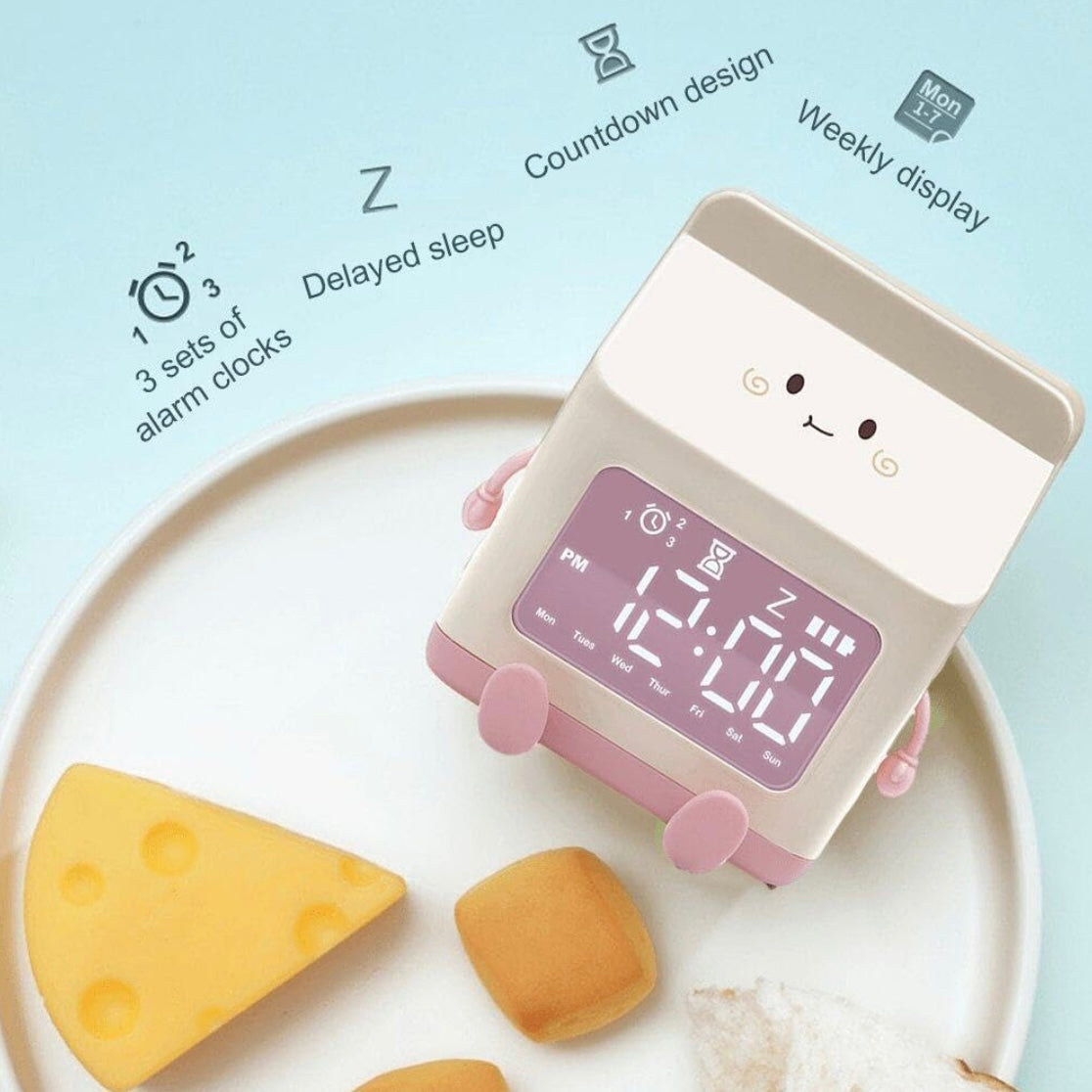 Milk Box Smart LED Alarm Clock